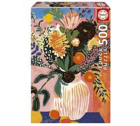 Educa - Fleur Bohème Puzzle 500 pièces | Fleurs Boho Art Illustration Couleurs Nature Zen | 34 x 48 cm | Dès 11 Ans (20545)