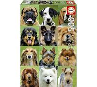 Educa - Genuine Puzzles. Collage Chiens. Puzzle 500 pièces. Ref. 17963