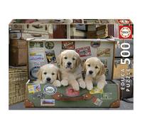 Educa - Genuine Puzzles. des Chiots dans Les Bagages. Puzzle Enfant et Adulte 500 pièces (17645)