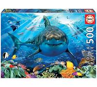 Educa - Grand Requin Blanc Puzzle 500 pièces | Requin Océan Animaux Marins sous-Marin | 48 x 34 cm | Dès 11 Ans (18478)