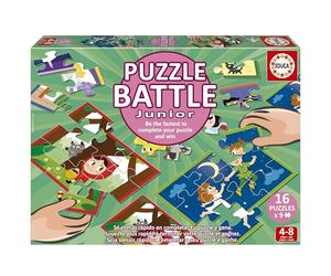 Educa - Histoires de batailles de Puzzle. Une véritable Bataille de pièces | Soyez Le Premier à Terminer Votre Puzzle pour Devenir Le Gagnant. A partir de 4 Ans (20117)