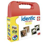 Educa - Identic Animaux. Jeu de mémoire éducatif pour bébés avec 72 Cartes. Développe l'acuité visuelle, l'attention et la mémoire. A partir de 3 Ans (20317)