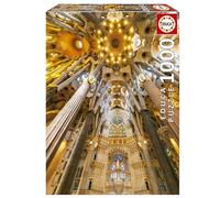 Educa - Intérieur de la Sagrada Familia | Puzzle de 1000 pièces. Mesure Une Fois monté: 48 x 68 cm | +14 Ans (19614)
