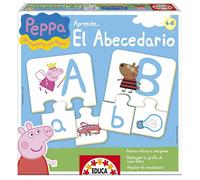 Educa Borrás – Puzzle éducatif Peppa Pig Apprendre l'alphabet – Réf. 15652 (Espagnol)