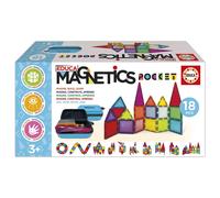 Educa – Mallette Magnetics Pocket – 18 blocs magnétiques, 2 animaux, 8 cartes – Dès 3 ans