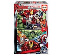 Educa Borrás Puzzle Avengers – 2 puzzles 48 pièces pour enfant +3 ans (15932)