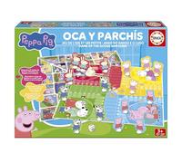 Educa - Jeu de société Peppa Pig et l'Oie pour Enfants 4 Ans. Comprend 16 Figurines 3D. À partir de 4 5 6 Ans (20437)
