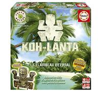 Educa - Koh-Lanta Nouvelle Version Le Flambeau Infernal. Nouvelle Version de ce Jeu de Societé. Jeux de Plateau pour garçons et Filles à partir de 6 Ans (19352)