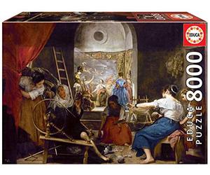 Educa - Las hilanderas, Peinture Classique Diego Velázquez, Puzzle 8000 piècesComprend Un Service de pièce Perdue au Stock d'échappement (18584)