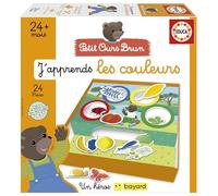 Educa - Le Jeu pour Apprendre à associer et à différencier Les Couleurs de Base | Le Petit Ours Brun. Classer Les éléments par la Couleur correspondante (19877)