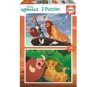 Educa - 2 Puzzles de 48 pièces pour Enfants | Le Roi Lion. Composé de Grandes pièces Parfaitement finies. Recommandé à partir de 5 Ans (18629)