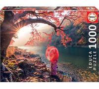 Educa - Lever de soleil sur la rivière Katsura, Japon Puzzle, 1 000 pièces, Multicolore (18455) EDUCA