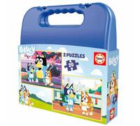 Educa - Lot de 2 puzzles Bluey pour enfants avec 20 pièces. Taille : 28 x 20 cm. Recommandé pour les enfants de 4 ans et plus (19966) EDUCA