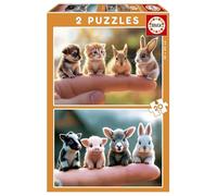 Educa Borrás Puzzle Bébés Animaux 2 x 20 pièces
