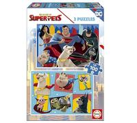 Educa Borrás – Lot de 2 puzzles DC League of Super-Pets – 100 pièces – 40×28 cm – Dès 6 ans