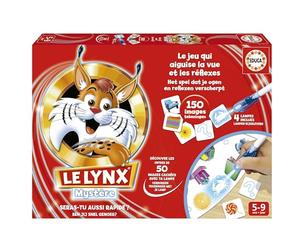 Educa - Lynx Mystère, Nouvelle Version avec 150 Images et Un Nouveau défi Certaines des Images du Plateau sont Invisibles avec 4 stylos-Lampe, Peut être joué dans Le Noir. A partir de 5 Ans (19699)