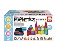 Educa – Mallette Magnetics Pocket – 18 blocs magnétiques, 2 animaux, 8 cartes – Dès 3 ans
