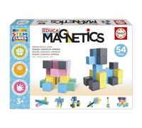 Educa - Magnetics Stem Cubes 54pcs | Cubes Magnétiques 3D | Recommandé à partir de 3 4 5 Ans (20732)