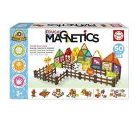 Educa - Magnetics Zoo du Parc | Jeu éducatif de Construction magnétique 3D de 50 pièces pour Enfants. Comprend 4 Animaux et 8 Cartes. Construisez des Figures géométriques. A partir de 3 Ans (20270)