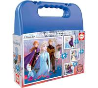 Educa Borrás – Mallette puzzles progressifs La Reine des Neiges 2 – 4 puzzles (12-16-20-25 pièces)
