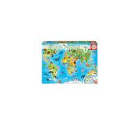 Educa Borras 150 Mapamundi Animals Multicolore 9-12 Years