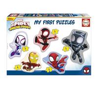 Educa - Mes Premiers Puzzles Spidey | Ensemble de 5 Puzzles de bébé progressif de 3 à 5 pièces pour Apprendre avec différents Niveaux de difficulté. Recommandé de 24 Mois (19952)