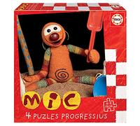 Educa Borrás – Set de 4 puzzles MIC – progressifs 6/9/12/16 pièces – Dès 3 ans (19104)