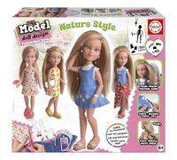 Educa - My Model : Style Nature | Kit de création de Mode pour poupées articulées | Créez Vos Propres vêtements et coiffures | Activité Manuelle pour Enfants de 6 à 8 Ans et Plus (20649)