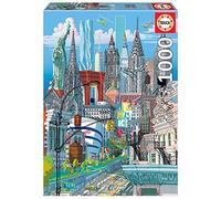 Educa - New York, Carlo Stanga | Puzzle de 1000 pièces | Mesure approximative: 68 x 48 cm | Inclut Fix Puzzle pour accrocher Le Puzzle Une Fois Fini | À partir de 14 Ans (19265)