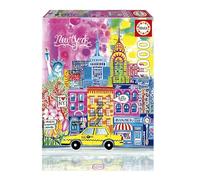 Educa - New York par Car Pintos | Puzzle de 1000 pièces pour Adultes | Dimensions : 48 x 68 cm | À partir de 14 Ans (20558)