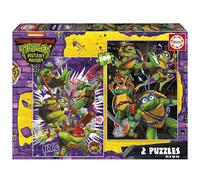 Educa Borrás – Puzzle Tortue Ninja – 2 x 500 pièces – 34 x 48 cm – Dès 11 ans
