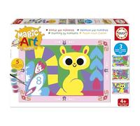 Educa - Peinture par numéros : Animaux de la jungle | Numéros magiques | Loisirs créatifs pour enfants | Recommandé pour les garçons et les filles de 6, 7 et 8 ans (20403)