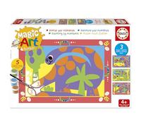 Educa - Peinture par numéros Dinosaures | Numéros magiques | Loisirs créatifs pour enfants | Recommandé pour les garçons et les filles de 4, 5 et 6 ans (20401)
