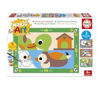 Educa - Peinture par numéros Ferme | Numéros magiques | Loisirs créatifs pour enfants | Recommandé pour les garçons et les filles de 4, 5 et 6 ans (20286)