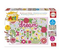 Educa - Peinture par numéros Fleurs | Numéros magiques | Loisirs créatifs pour enfants | Recommandé pour les garçons et les filles de 9, 10 et 11 ans (20302)