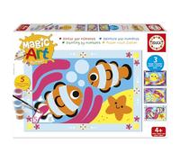 Educa - Peinture par numéros sous la mer | Numéros magiques | Loisirs créatifs pour enfants | Recommandé pour les garçons et les filles de 5, 6 et 7 ans (20287)