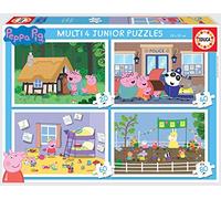 Educa - Peppa Pig, Multi 4 Junior Puzzles Peppa Pig 20+40+60+80 | Recommandé à partir de 3 Ans (18645)