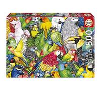 Educa - Perroquets | 500 pièces Puzzle. Mesure : 48 x 34 cm | À partir de 11 Ans (19547)