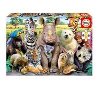 Puzzle 300 pcs Photo de classe des Animaux - EDUCA multicolore TU