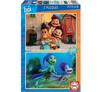 Educa Pixar Luca Disney. Jeu de deux puzzles de 100 pièces pour enfants. A partir de 6 ans. 19181, Multicolore EDUCA