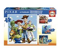 4 Puzzle evolutifs - FIlms disney Pixar Multicolore G