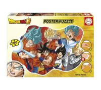Educa - Poster Puzzle Enfant de 250 pièces avec Une Forme extérieure particulière et de Grandes Dimensions : 100 x 70 cm | Dragon Ball (19965)