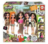 Educa Borrás – Poupée My Model Design – Imprimé animal multicolore – Enfants