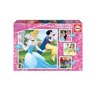 Educa - Disney Princess | 4 Puzzles Enfant Progressifs | +3 Ans (17166)