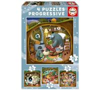 Educa - Progressive Puzzle Forest Tales 12-16-20-25 Pcs (80-19685)