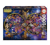 Educa - Puzzle 1000 Pièces Adulte Phosphorescent Constellations Astronomie | 1000 pièces, phosphorescent, colle Fix Puzzle incluse, dès 14 ans (19561)