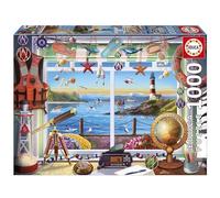 Educa - Puzzle 1000 pièces pour Adultes | La Vie au Port. Comprend de la Colle Fix Puzzle. Dimensions : 68 x 48 cm. A partir de 14 Ans (20256)