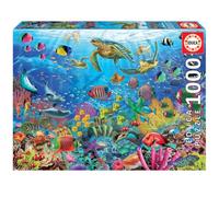 Educa Borrás – Puzzle Tortues au Paradis – 1000 pièces, 68 x 48 cm – À partir de 14 ans (19266)