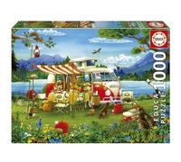 Educa - Puzzle 1000 Pieces | Vacances à la Campagne, Lac Camping | Dès 14 Ans (19922)