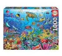 Educa - Puzzle de 1000 pièces pour Adultes | Tortues au Paradis | Mesure approximative: 68 x 48 cm | À partir de 14 Ans (19266)